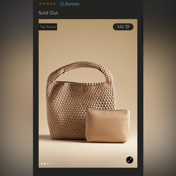 Antik Kraft Handbags - Antik Kraft Woven Tote with Matching Pouch - Beige Taupe